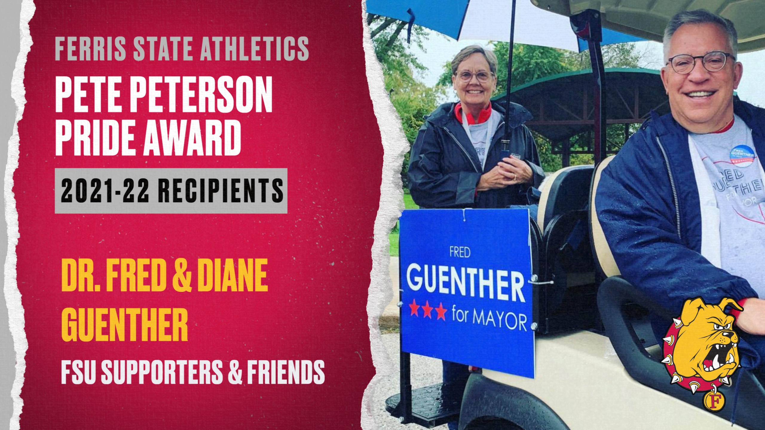 Longtime Supporters Fred & Diane Guenther Honored As Pete Peterson Pride Award Recipients