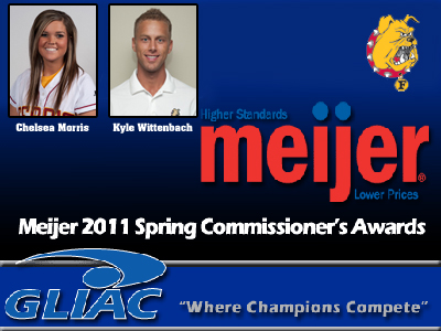 Two Ferris State Student-Athletes Claim Spring 2011 GLIAC Commissioner's Award