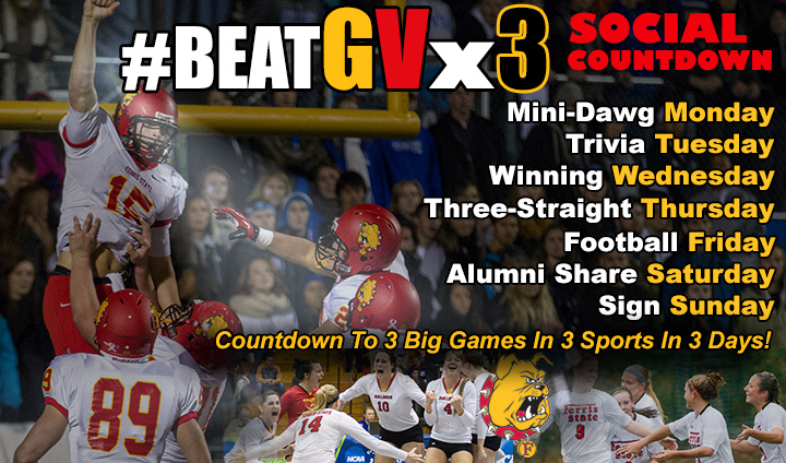 Ferris State Athletics To Launch #BeatGVx3 Social Countdown!