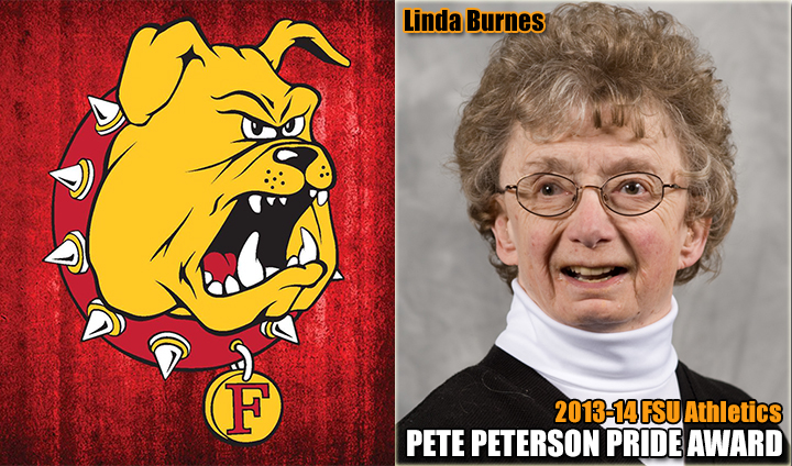 The Late Linda Burnes Honored As 2013-14 Ferris State Athletics "Pete Peterson Pride Award" Recipient