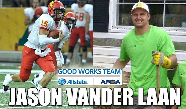Ferris State All-America QB Jason Vander Laan Among National Nominees For AFCA Good Works Team