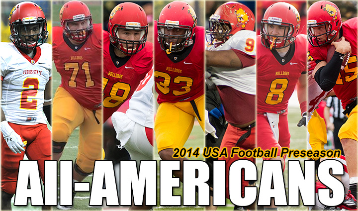 Seven Ferris State Football Players Tabbed As Preseason All-Americans!