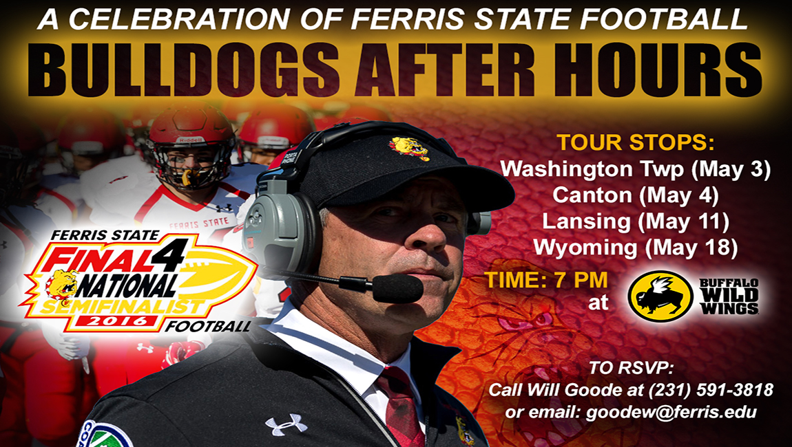 "Bulldogs After Hours" Tour Across Michigan To Celebrate Ferris State Football Success