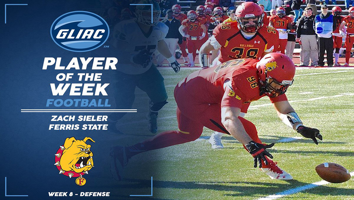Ferris State's Zach Sieler Claims GLIAC Honor After Record-Breaking Defensive Performance