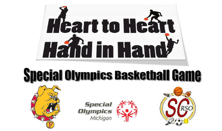 Ferris State Basketball Squads Teamed Up For For Special Olympics Game
