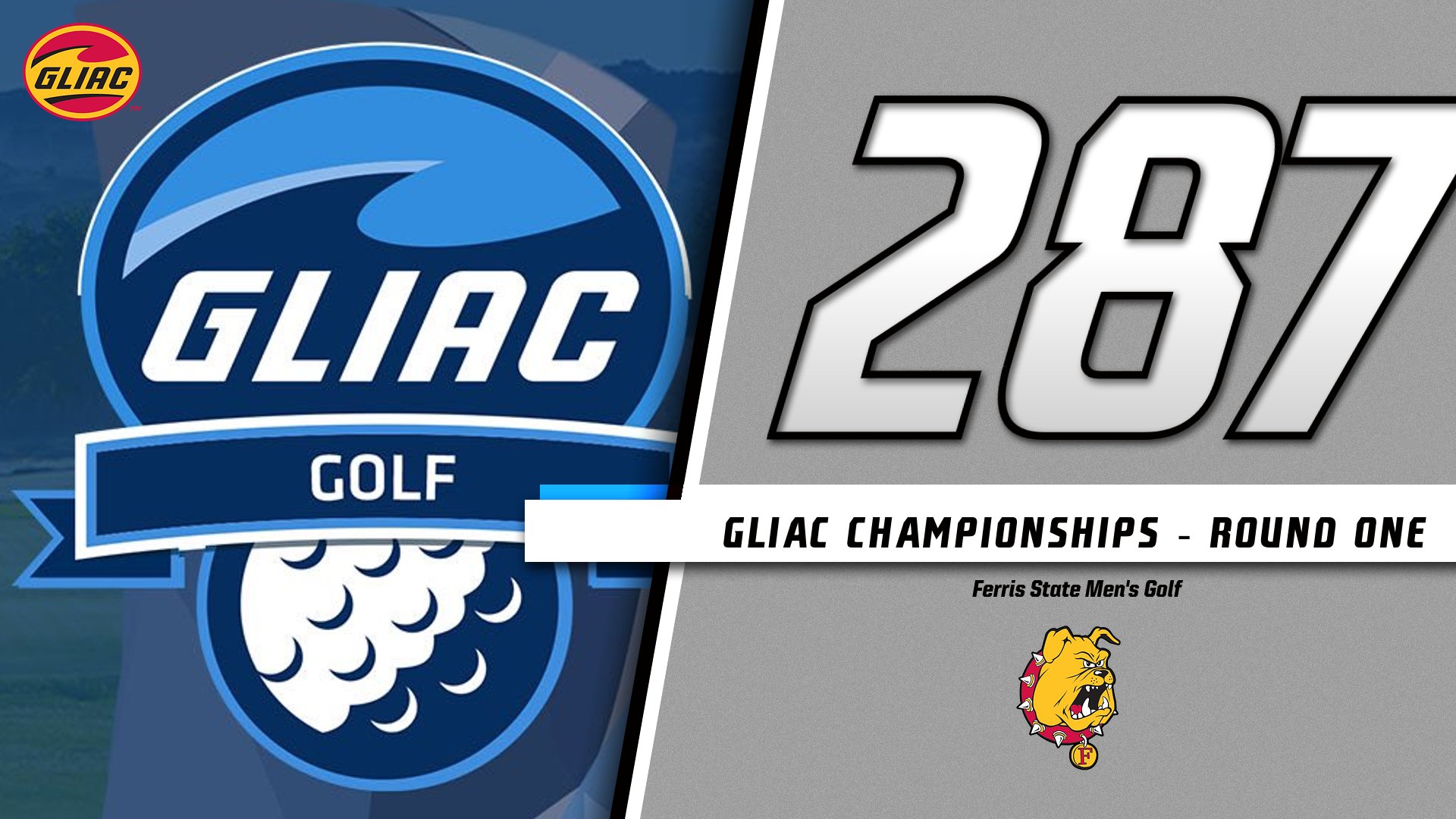 Bulldog Men's Golf Opens GLIAC Championships In Third Place After Round One