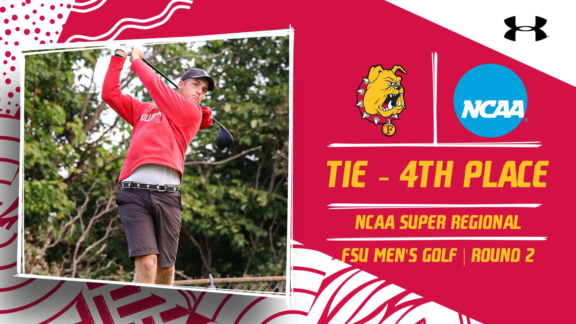Ferris State Men's Golf Tied For Fourth Overall Heading Into Final Round At NCAA Super Regional