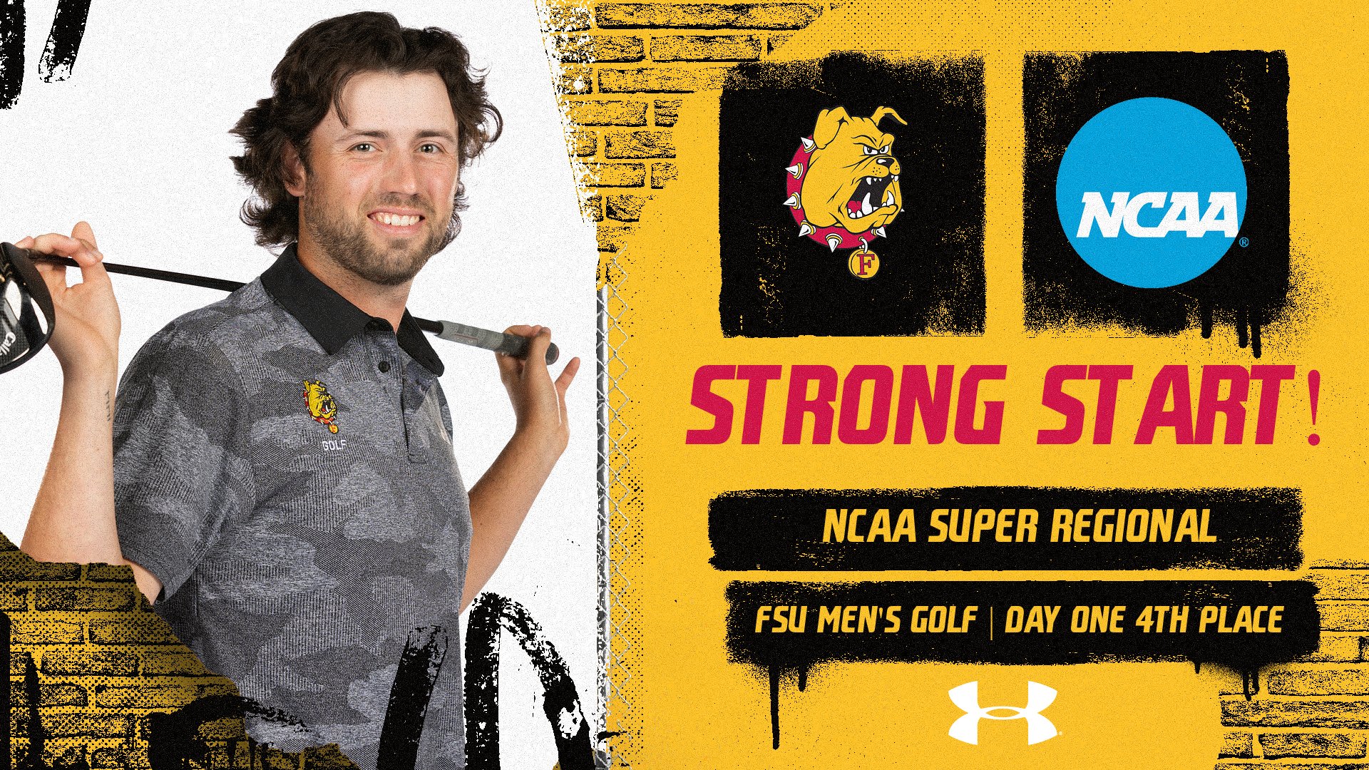 Strong Start For Ferris State Men's Golf On Day One At NCAA Super Regional