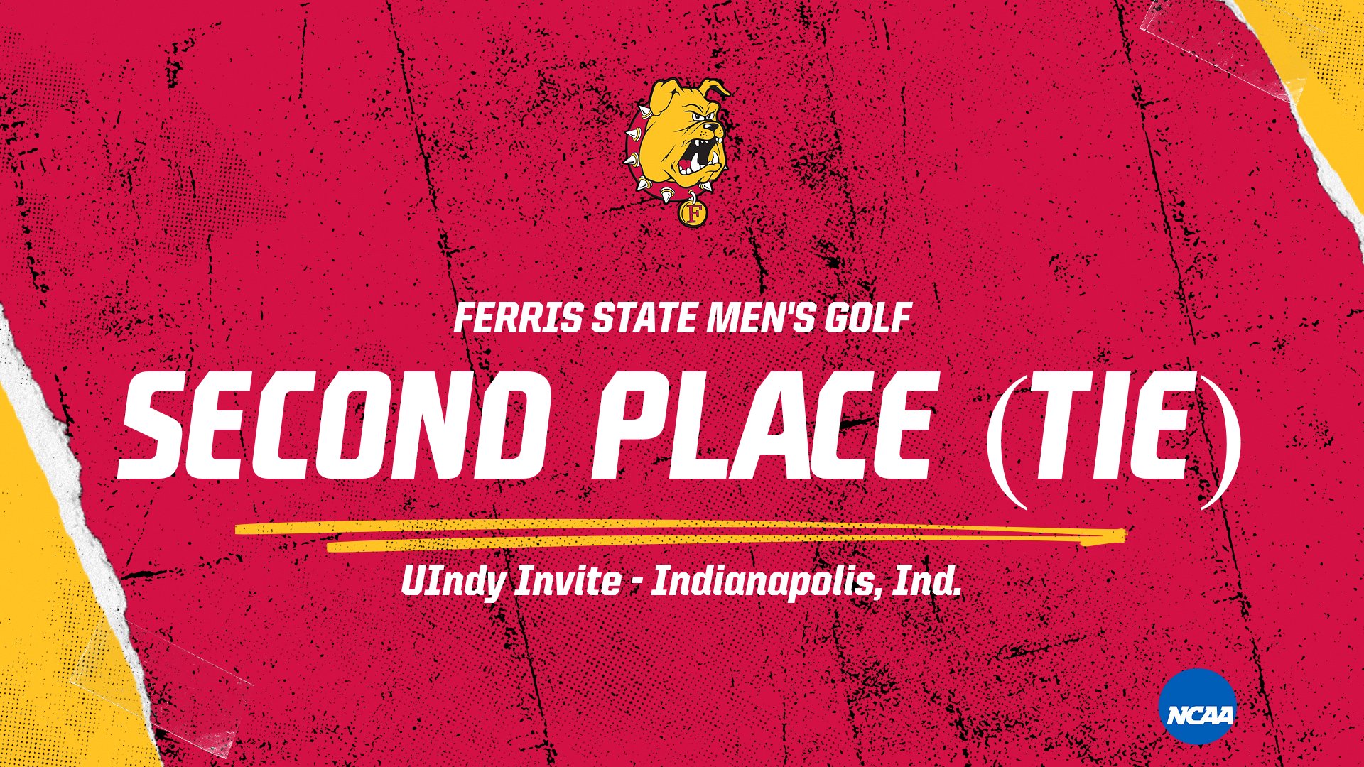 Ferris State Men's Golf Finishes Tied For Second At UIndy Invite