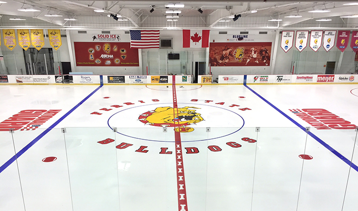 Ice Surface Back In Place At Ferris State's Ewigleben Ice Arena!