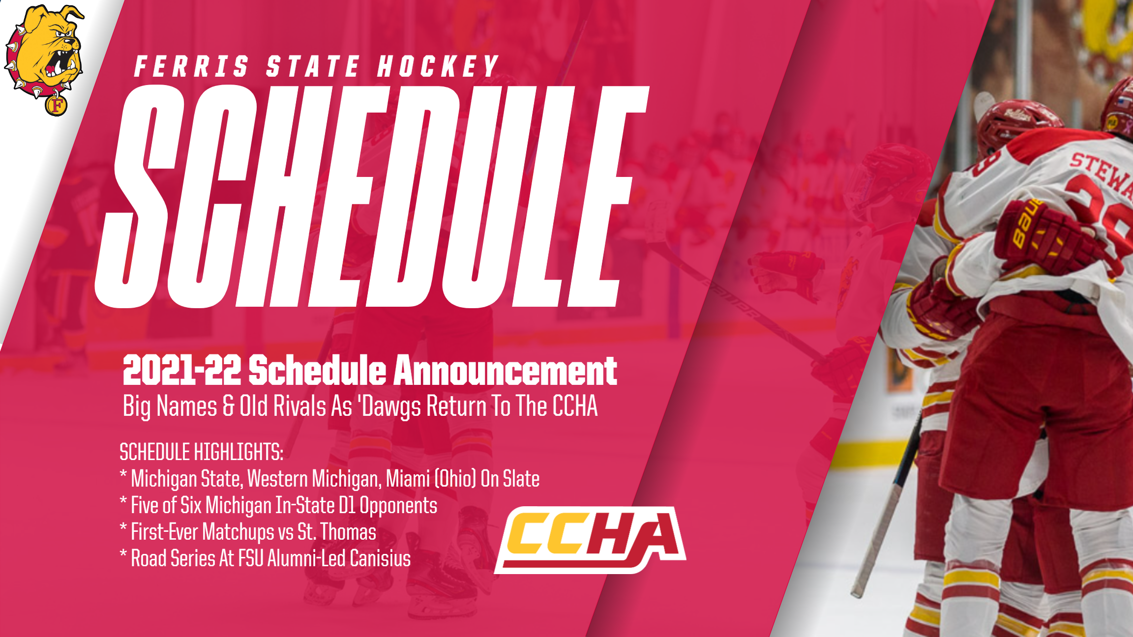 Old Rivals And Big Names Highlight Ferris State's 2021-22 Return To The CCHA