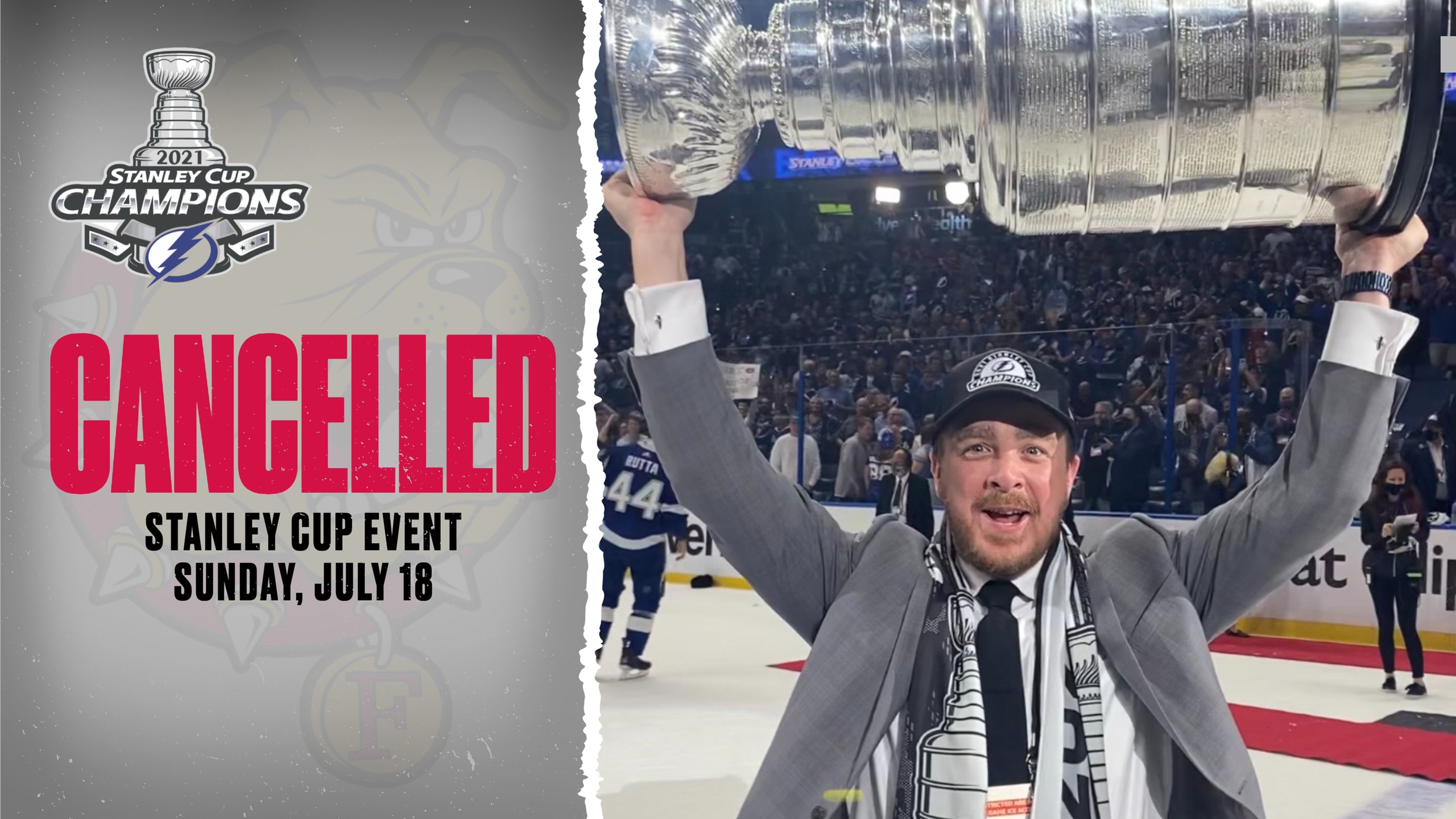 Sunday's Stanley Cup Celebration Event Cancelled Due To COVID-19 Protocols