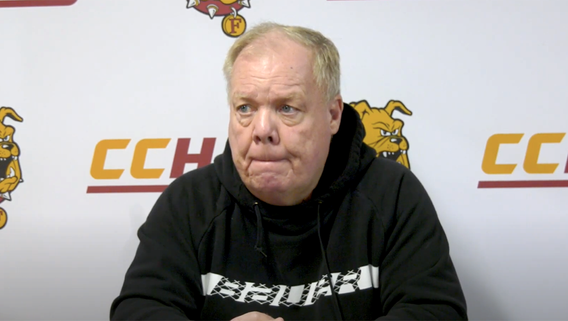 Bulldog Hockey - Bob Daniels Postgame Interview vs Northern Michigan