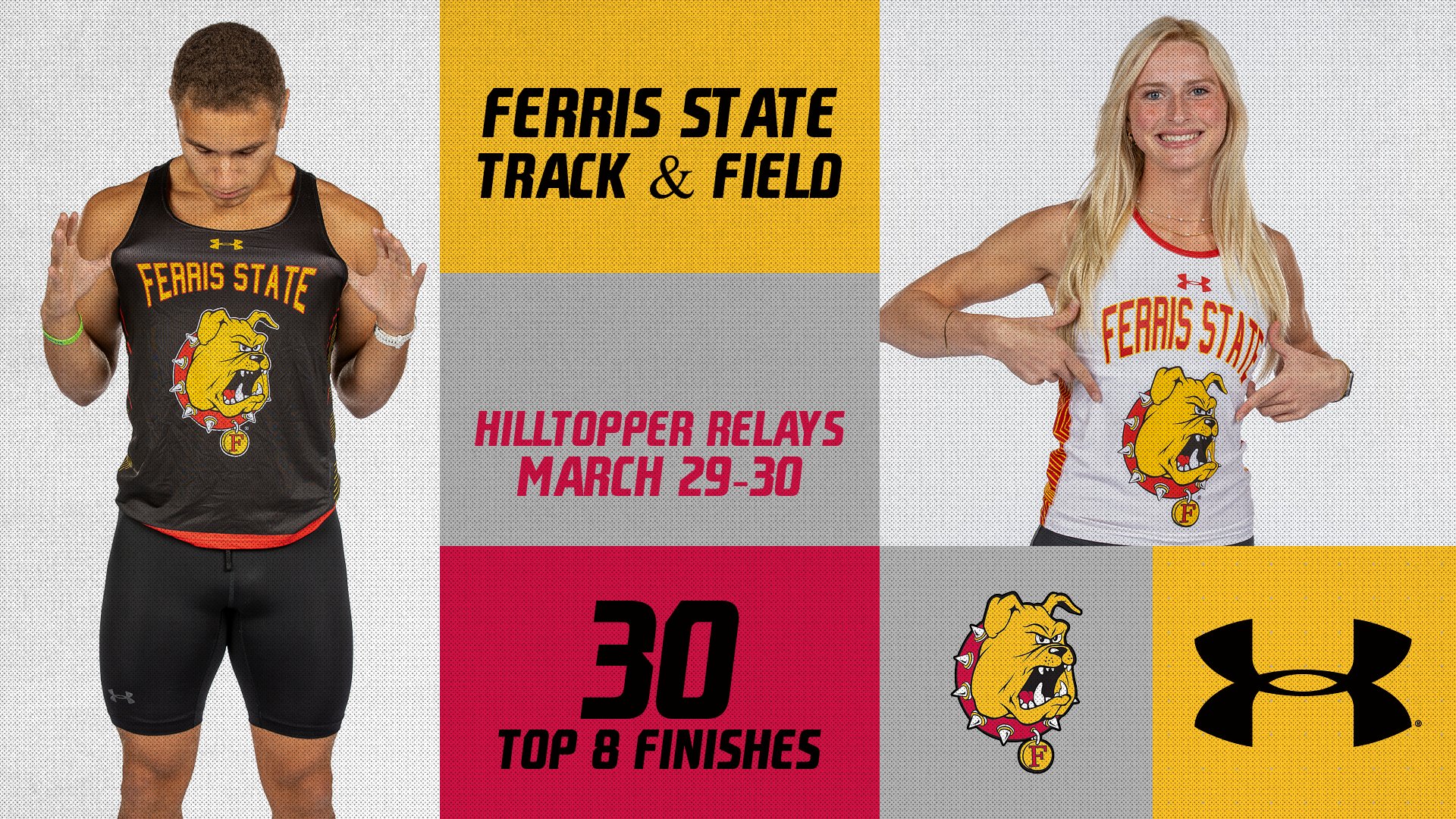 Bulldog Track Squads Combine For 30 Top-Eight Efforts At Hilltopper Relays