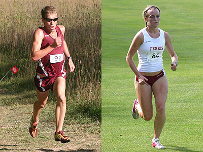 Curtis Begley (left) and Tina Muir (right) helped FSU to top-five finishes (Photos Courtesy Sandy Gholston)