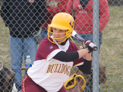 Rachel Wade produced two of Ferris State's three hits versus Gannon.