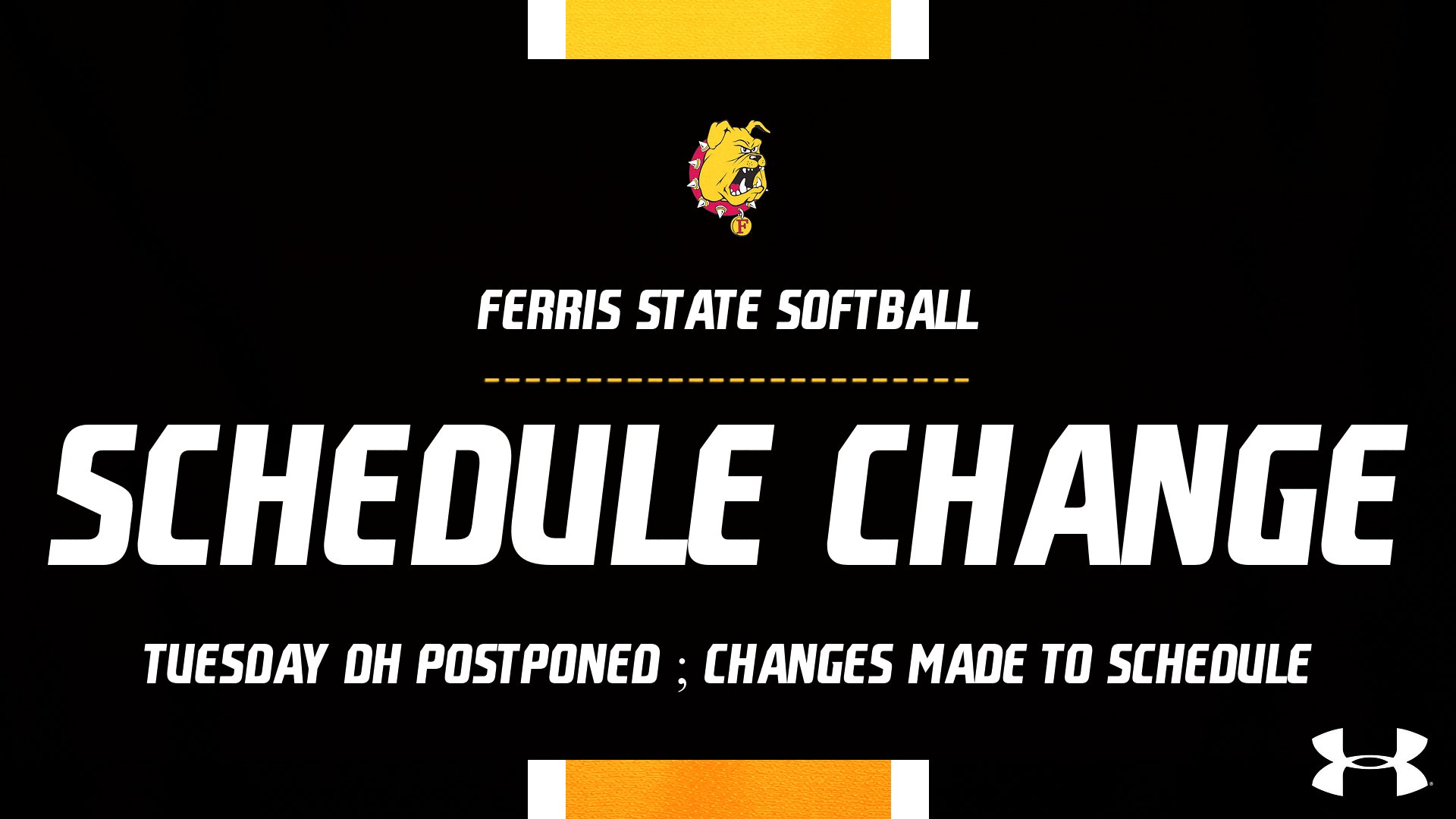 Bulldog Softball Tuesday Doubleheader Postponed; Changes Made To Upcoming Schedule