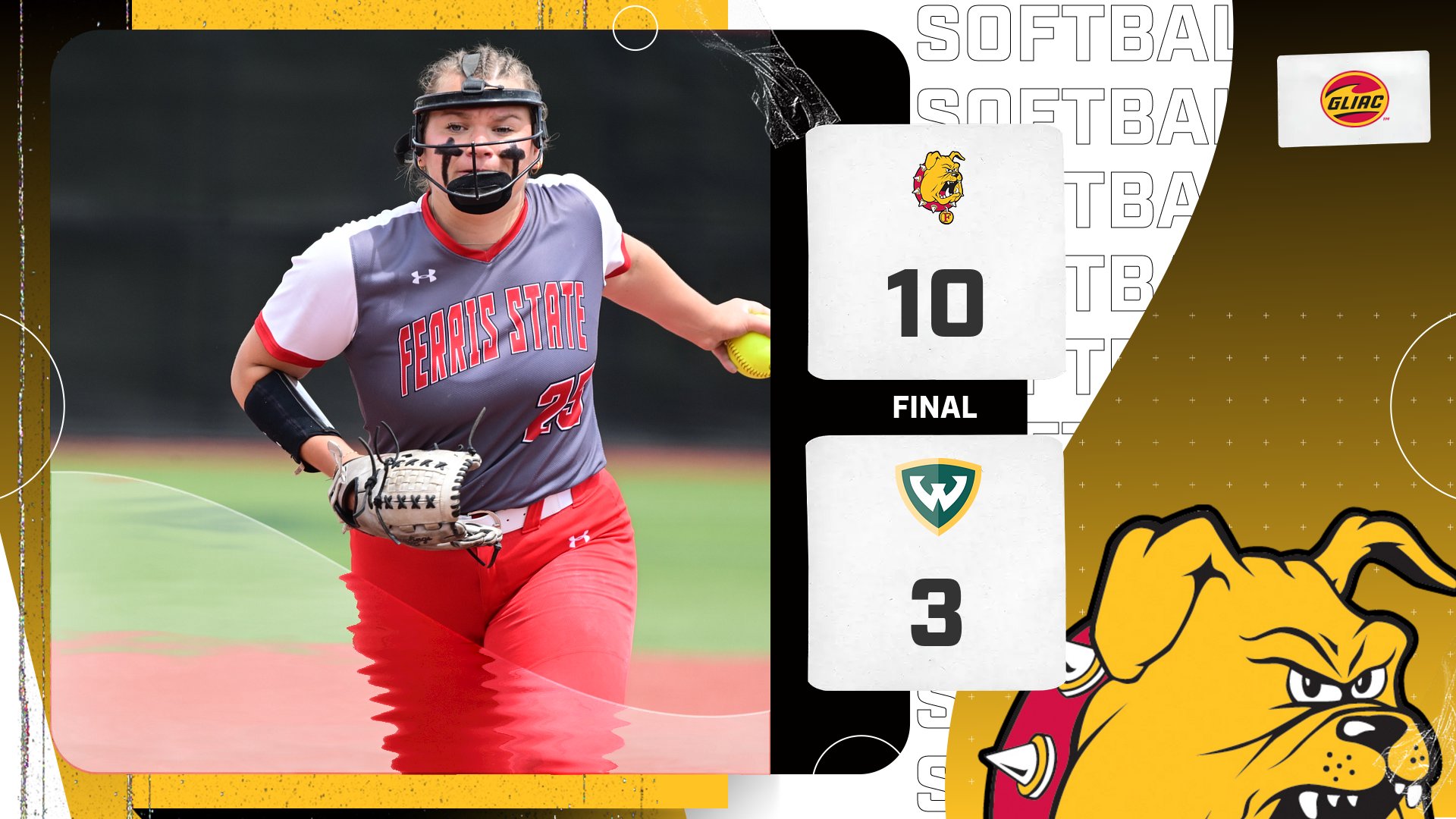 Bulldog Softball Advances To Day Two Play With First-Round Win At GLIAC Tournament