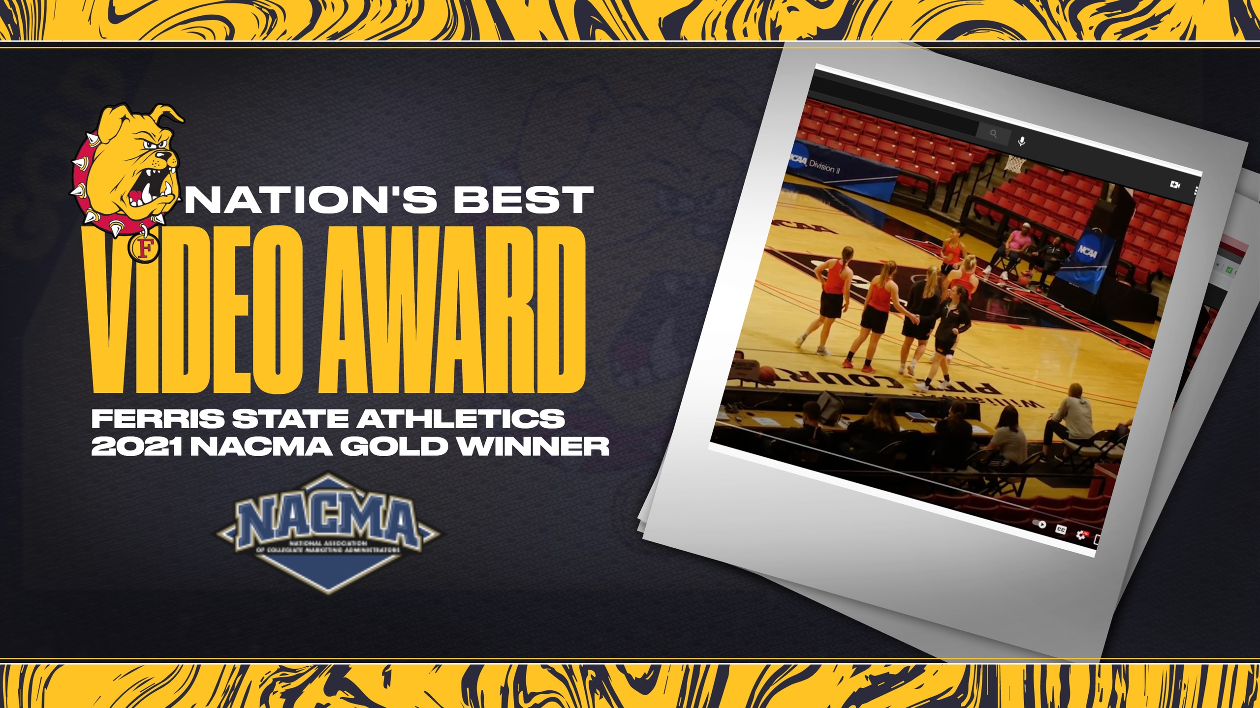 Memorable Ferris State Athletics Piece Earns National Gold Distinction As Nation's Best Digital Video