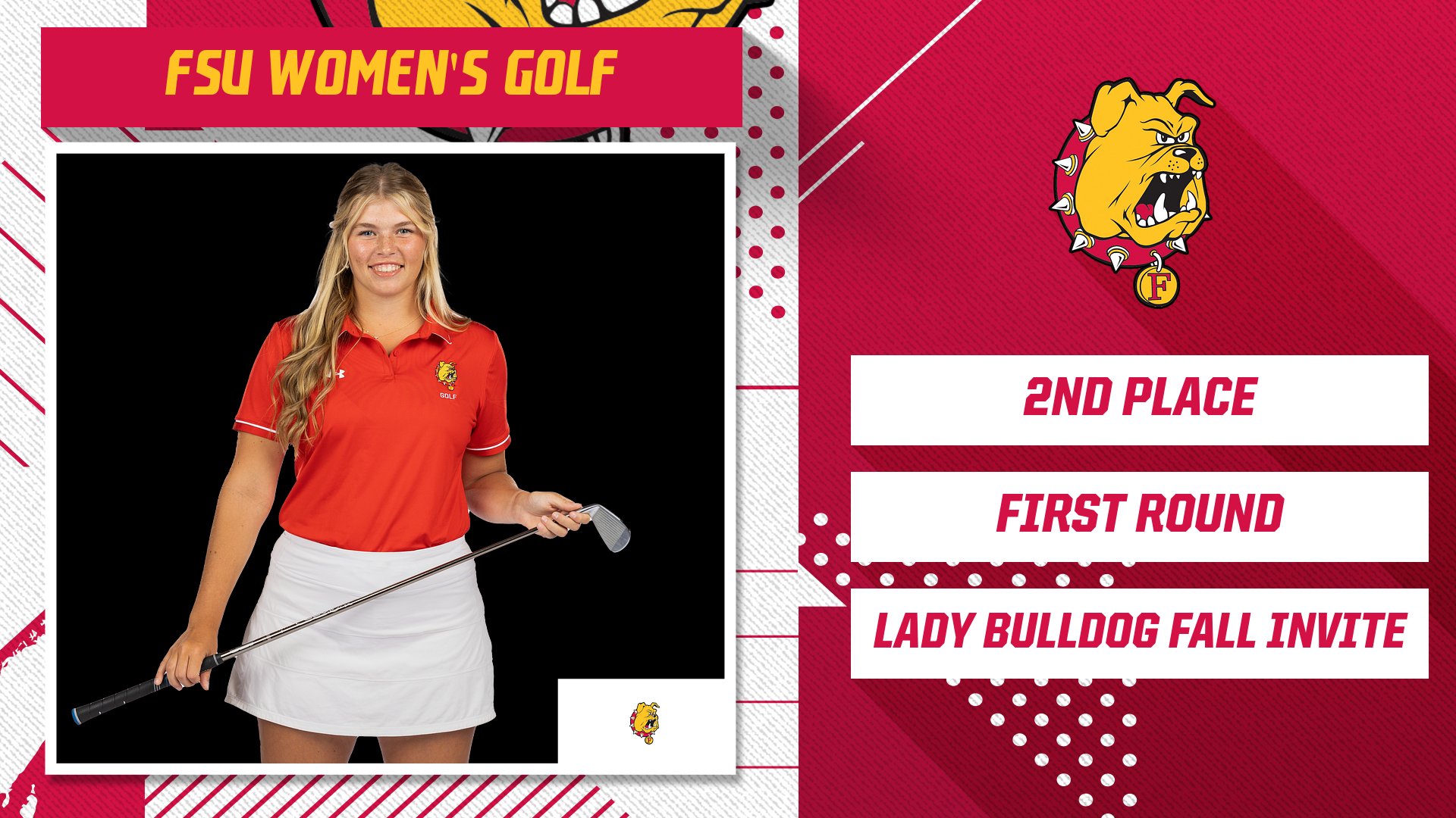 FSU Women's Golf Opens Lady Bulldog Fall Invite In Second Place After Day One