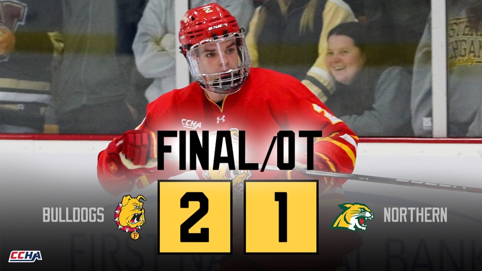 Ferris State Hockey Starts CCHA Play with Overtime Win at Northern Michigan