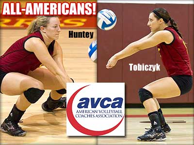 Huntey & Tobiczyk Earn All-America Honors!