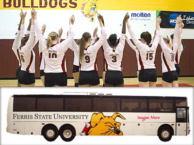 Fan Bus To Hillsdale For NCAA Volleyball