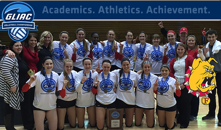 Ferris State Volleyball Wins GLIAC Tournament Championship!