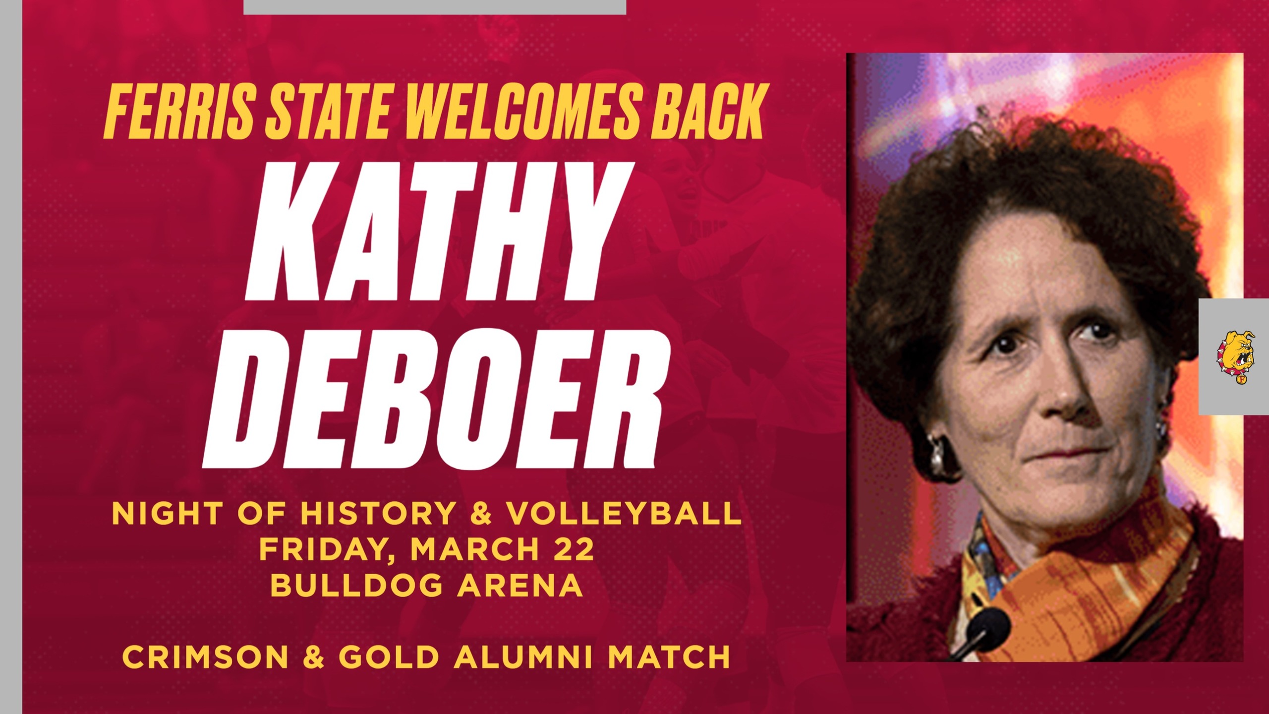 Ferris State Volleyball To Welcome Back Legendary Coach Kathy DeBoer For Special Event