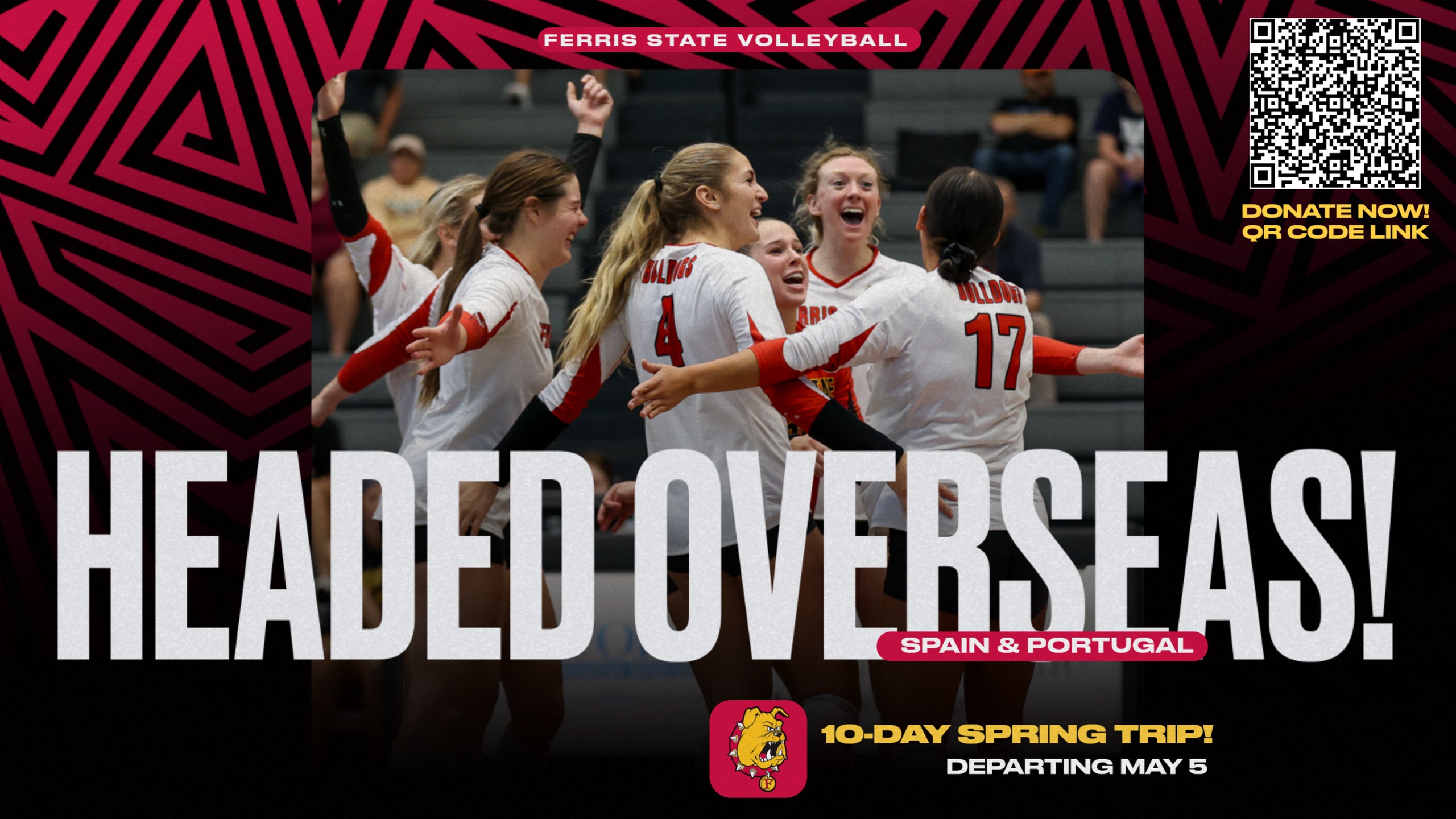 Ferris State Volleyball Headed To Spain & Portugal This May!