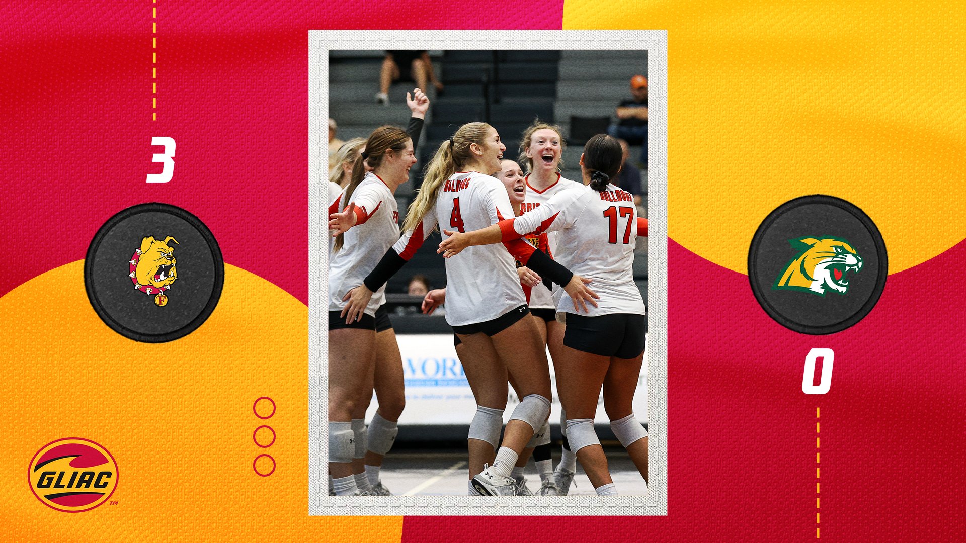 Ferris State Volleyball Closes Regular-Season With Home Sweep Over NMU