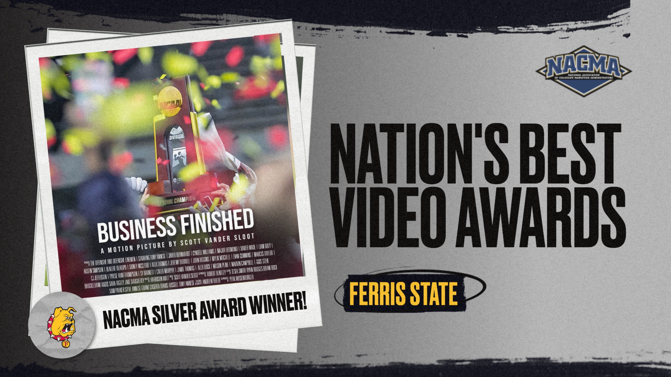 Business Finished National Title Video Earns Distinction As One Of Nation's Best Digital Video Segments