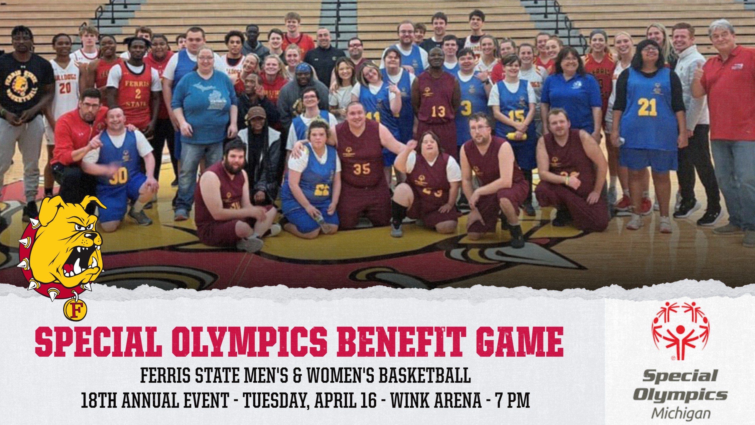 Ferris State Basketball Squads Team Up For 18th Annual Special Olympics Game This Tuesday Night