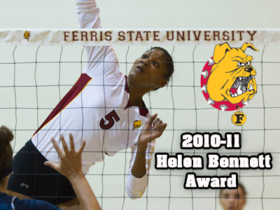 Arielle Goodson bestowed with FSU's Helen Bennett Award for her outstanding athletic and academic performance.