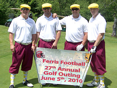 This group of Bulldogs came dressed for the occassion at the 2010 FSU Football Golf Outing