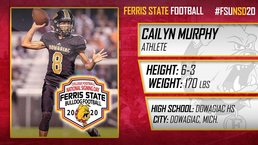 2020 Ferris State Football Signee: Cailyn Murphy