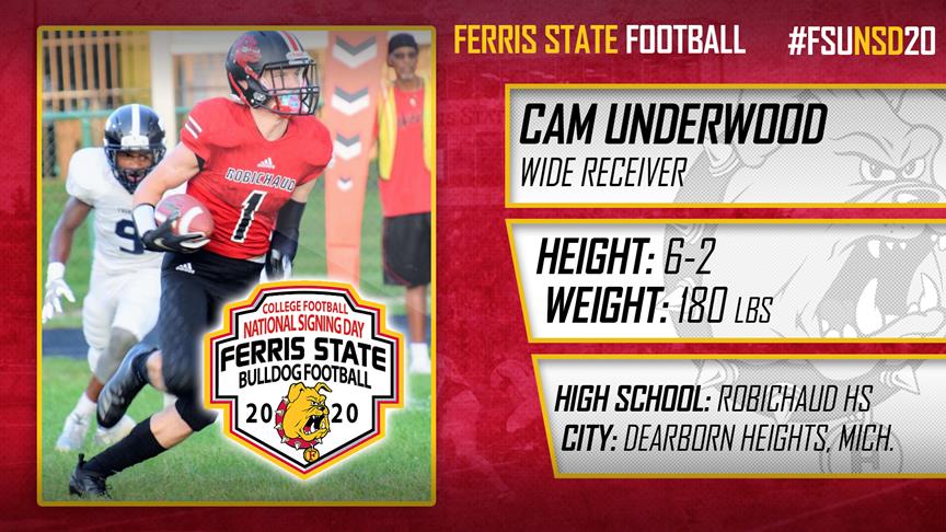 2020 Ferris State Football Signee: Cam Underwood