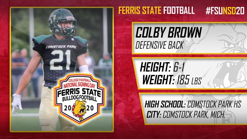 2020 Ferris State Football Signee: Colby Brown