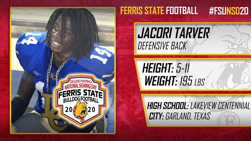 2020 Ferris State Football Signee: Jacori Tarver