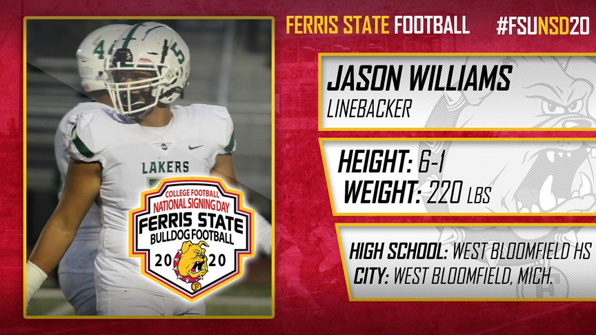 2020 Ferris State Football Signee: Jason Williams