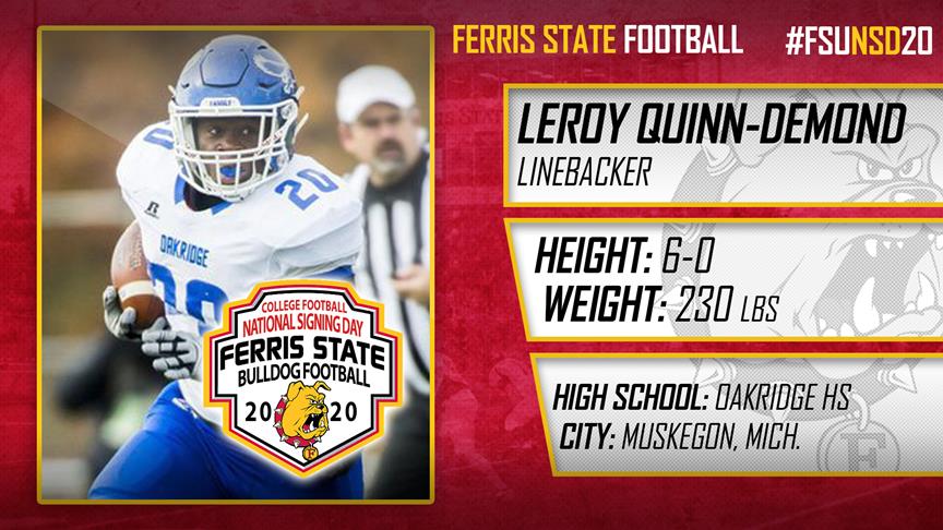2020 Ferris State Football Signee: Leroy Quinn-Demond