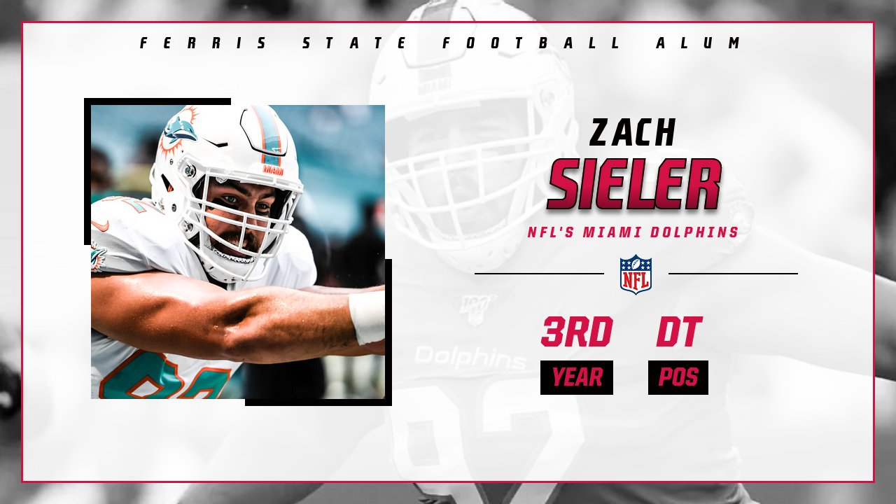 Ferris State Alum Zach Sieler Earns NFL Contract Extension With Miami Dolphins