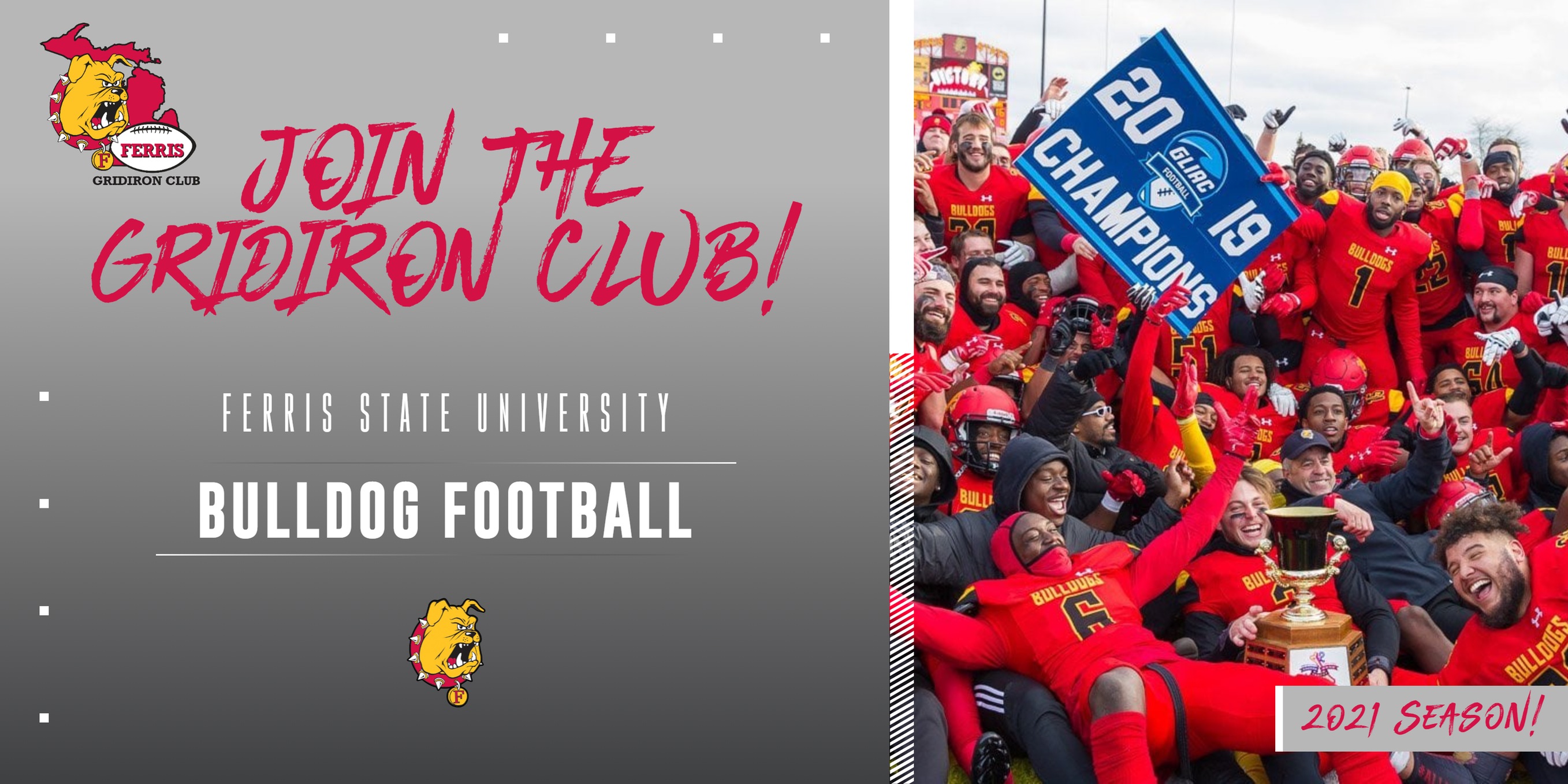 Ferris State Football Gridiron Club Membership Drive Underway! Join Now!