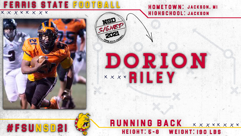 2021 Ferris State Football Signee: Dorion Riley