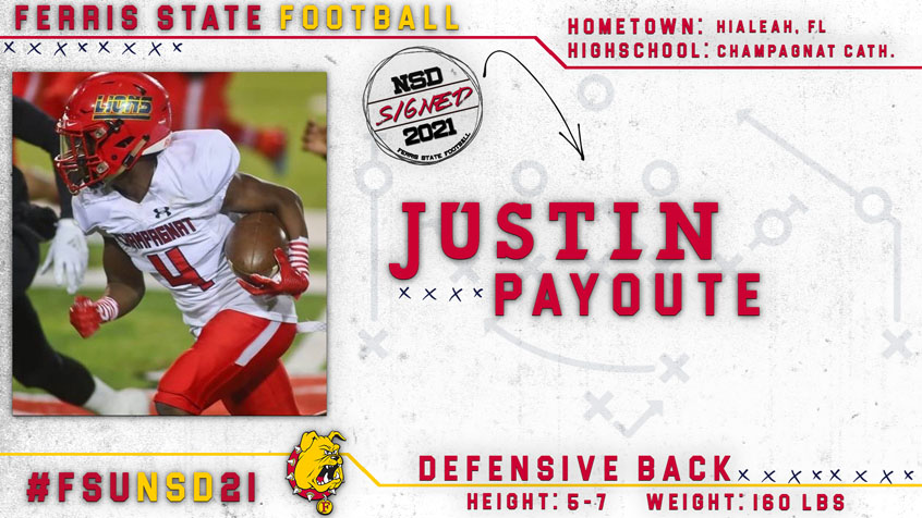 2021 Ferris State Football Signee: Justin Payoute