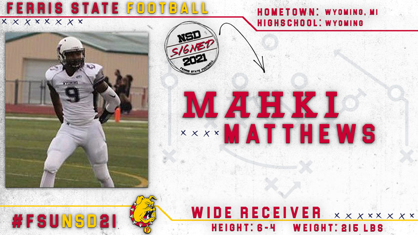 2021 Ferris State Football Signee: Mahki Matthews
