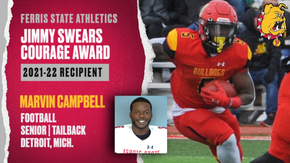 Senior National Champion Marvin Campbell Honored As Bulldogs' Jimmy Swears Courage Award Recipient