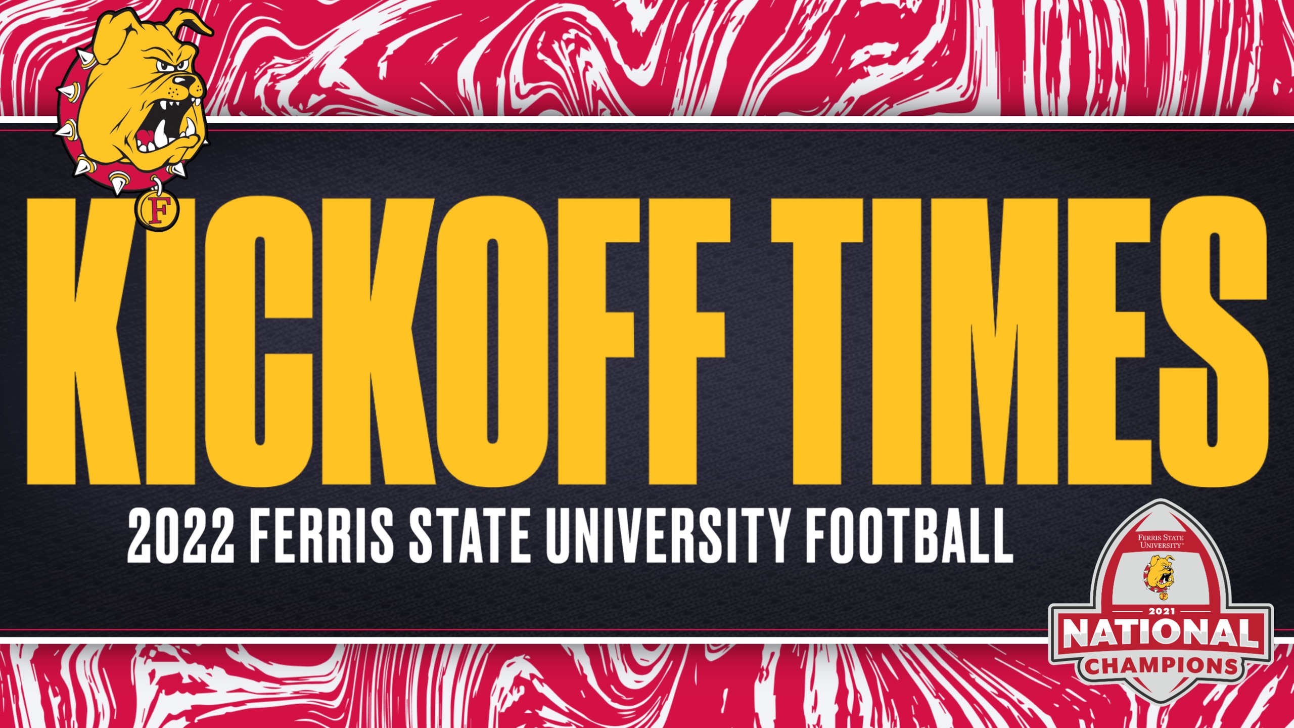 Official Kickoff Times Set For 2022 Ferris State Football National Championship Title Defense