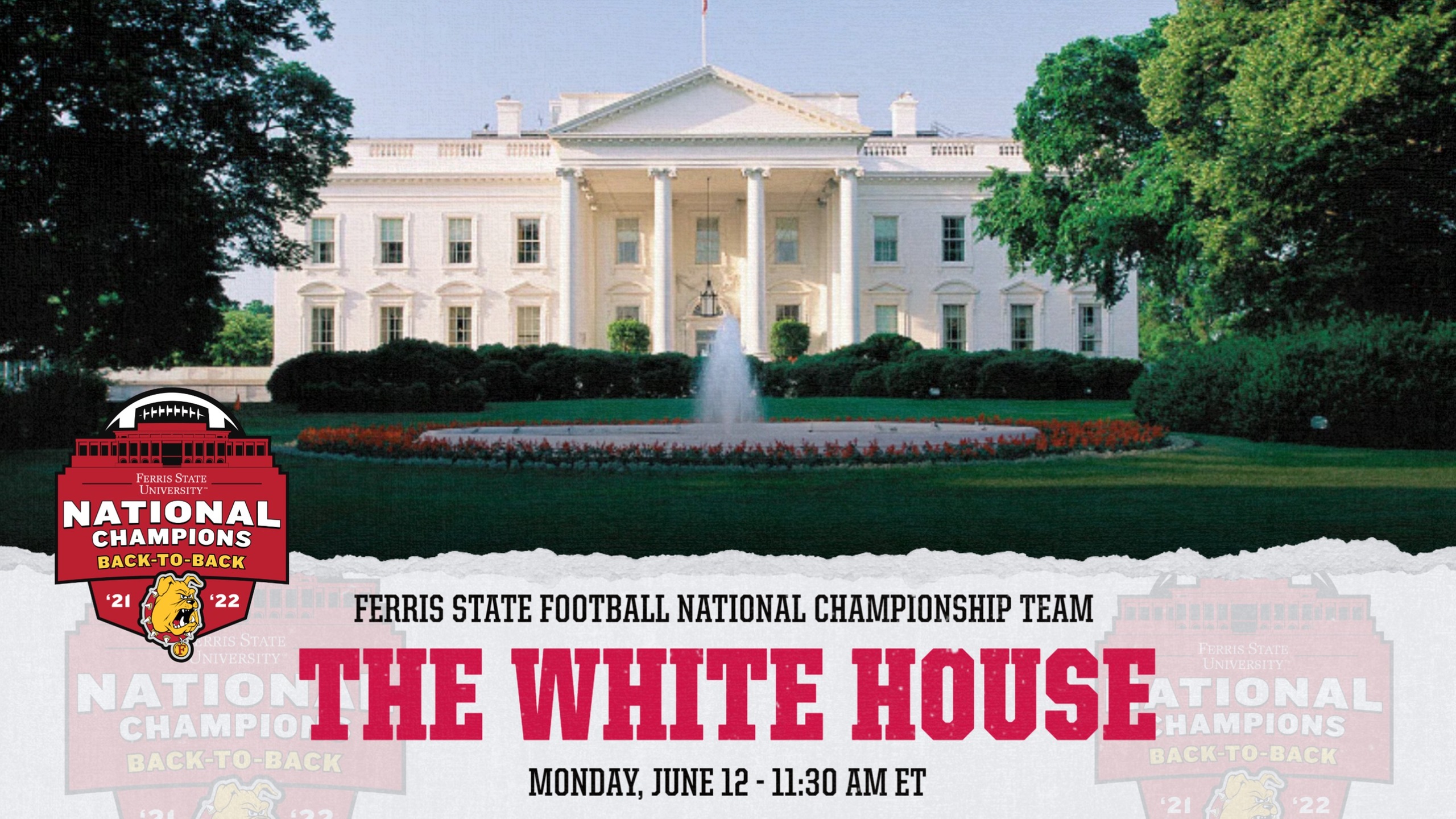 National Champion Ferris State Heads To The White House Monday; Follow Live Updates