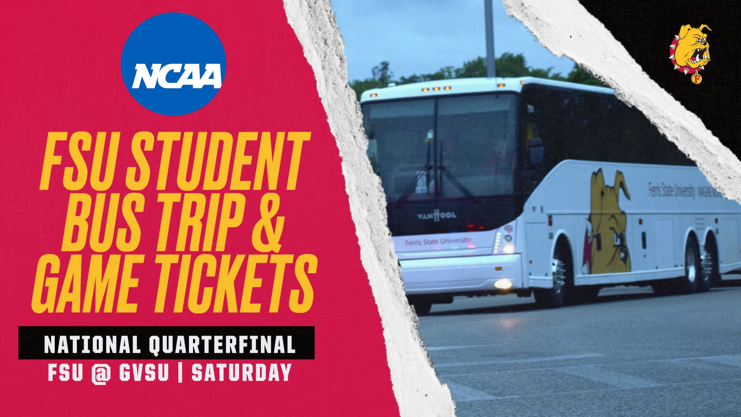 FSU Student Game Tickets And Bus Trip Available For Saturday's Playoff Game At GVSU